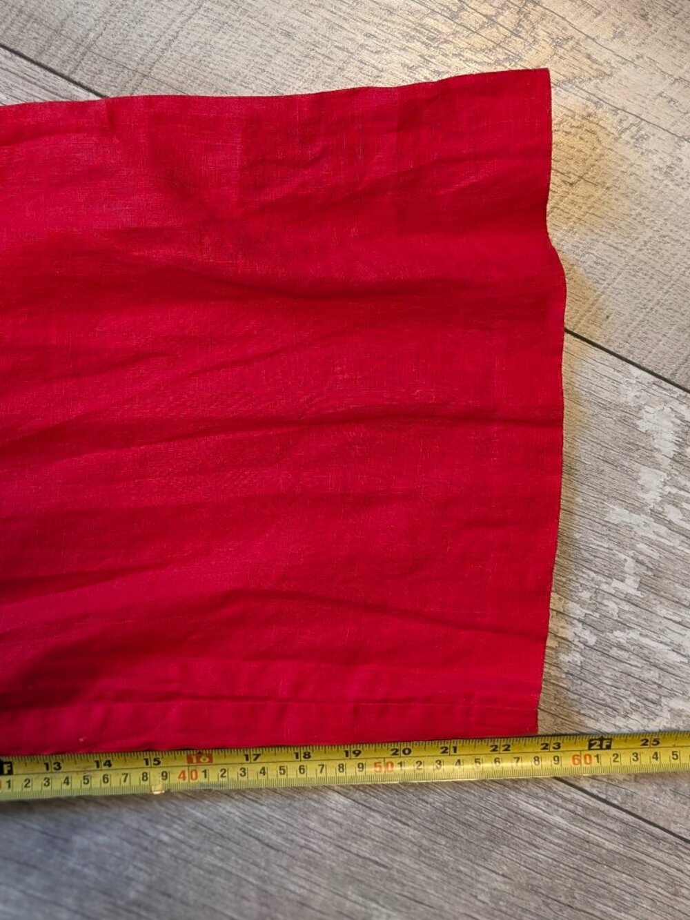 J.Crew Poppy Red 100% Linen Cropped Wide Leg Jumpsuit 8 Resort Coastal Travel - Picture 13 of 14